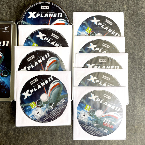 Aerosoft XPlane 11 Flight Simulator 9 DVD set for PC