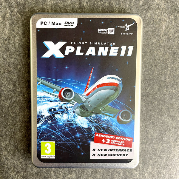 Aerosoft XPlane 11 Flight Simulator 9 DVD set for PC