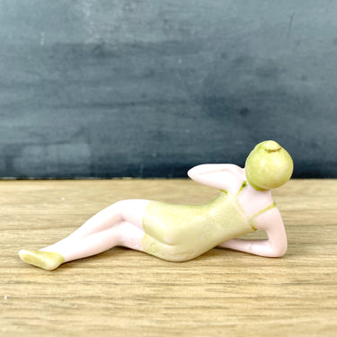 Miniature German porcelain bathing beauty - 1920s antique - NextStage Vintage