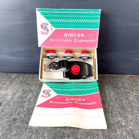 Singer 161158 Automatic Zigzagger in original box with instructions - vintage - NextStage Vintage