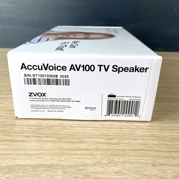 ZVOX AccuVoice AV100 TV Speaker NIB - NextStage Vintage