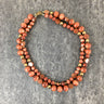 Double strand goldstone necklace - vintage costume jewelry - NextStage Vintage