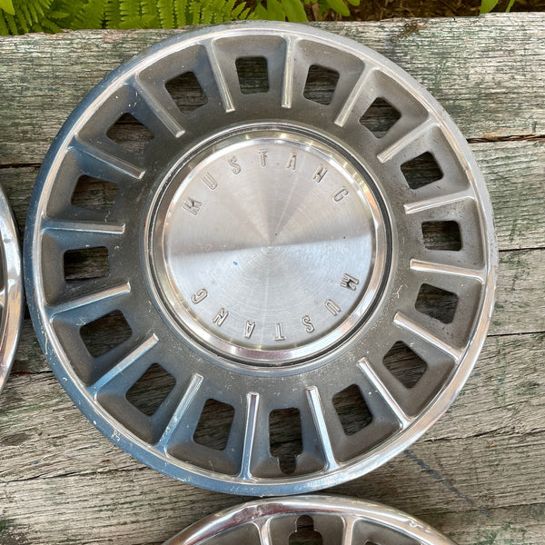 1970 Ford Mustang hubcaps - set of 4 - vintage Mustang parts - NextStage Vintage