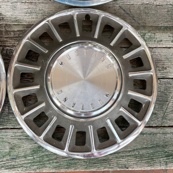 1970 Ford Mustang hubcaps - set of 4 - vintage Mustang parts - NextStage Vintage