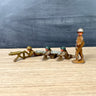 Lead and cast iron vintage dime store soldiers - group of 4 - NextStage Vintage
