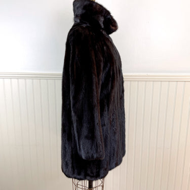 Vintage dark brown mink jacket by Gartenhouse - size small-medium - NextStage Vintage