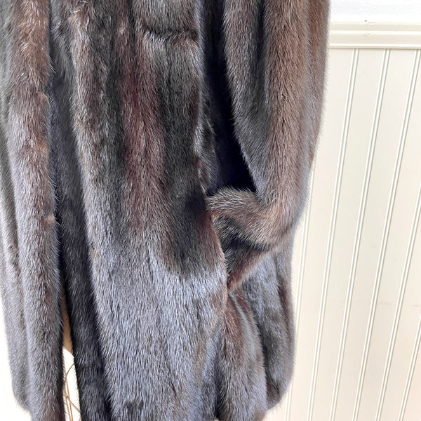 Vintage dark brown mink jacket by Gartenhouse - size small-medium - NextStage Vintage