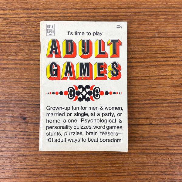 It's Time to Play Adult Games - Dell Purse Book - 1963 - NextStage Vintage