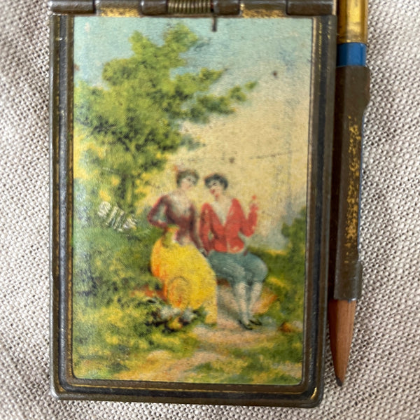 Victorian aide-memoiré notebook with original paper and pencil - 1800s antique - NextStage Vintage