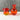 Amberina crackle glass mini pitchers - a pair - 1960s vintage - NextStage Vintage