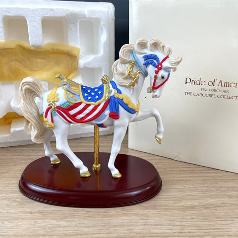 Lenox Carousel horse - The Pride of America - 1991 - NextStage Vintage