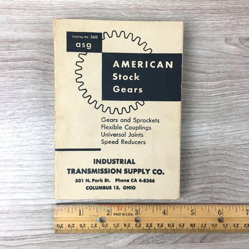 American Stock Gears Catalog No. 360 1958 industrial catalog