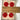 Red plastic anchor buttons on card - 3/4" diameter - vintage sewing - NextStage Vintage
