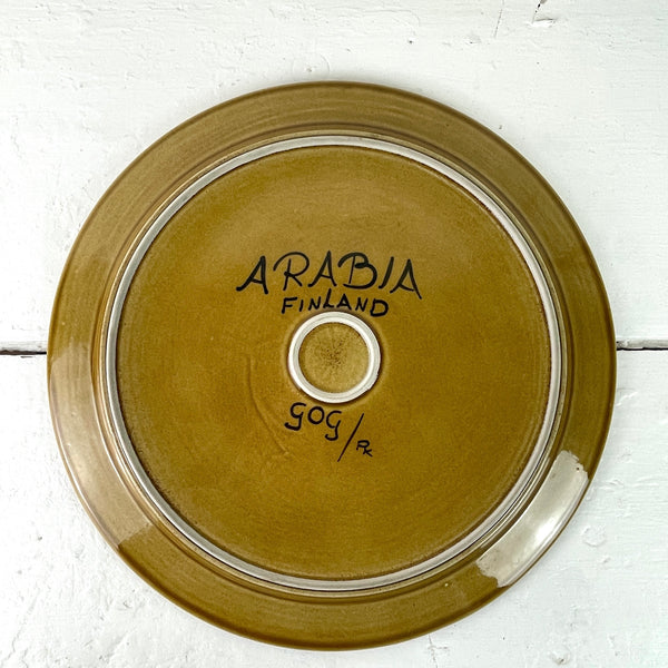Arabia of Finland brown Fructus chop plate - 13" diameter - 1960s vintage - NextStage Vintage