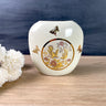 Asian pillow vase with birds and butterflies - 1980s vintage - NextStage Vintage