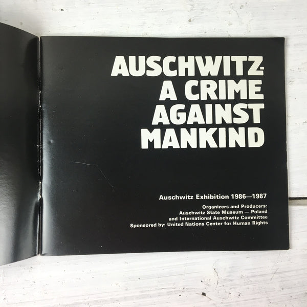 Auschwitz - A Crime Against Mankind - Exhibition 1986-1987 - softcover - NextStage Vintage