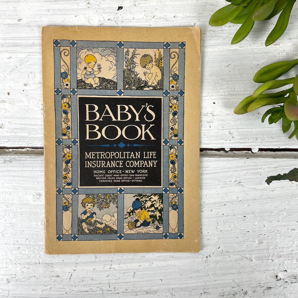 Baby's Book - Metropolitan Life Company - vintage 1930s booklet - NextStage Vintage