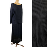 1990s artisan black knit sweater and fitted skirt set - size medium - NextStage Vintage