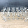 Elegant glass stemware collection - 26 pieces - vintage barware - NextStage Vintage