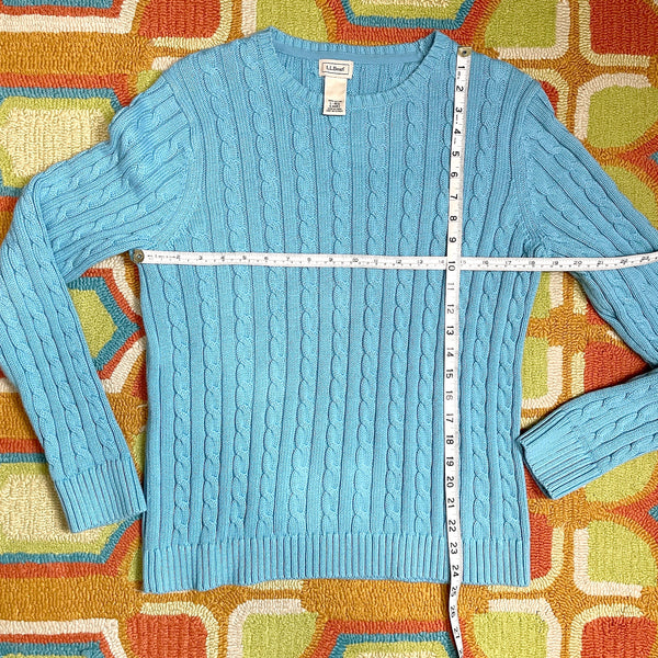 L.L. Bean cotton cable knit pullover sweater - size large - NextStage Vintage