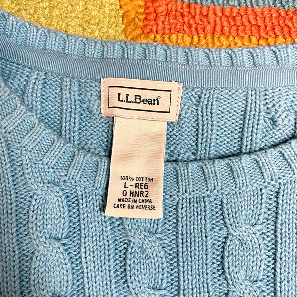 L.L. Bean cotton cable knit pullover sweater - size large - NextStage Vintage