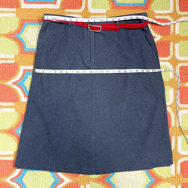 L.L. Bean gray flannel classic fit straight skirt - size 16 reg - NextStage Vintage