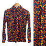 1970s blueberry and flower print shirt - size small - NextStage Vintage