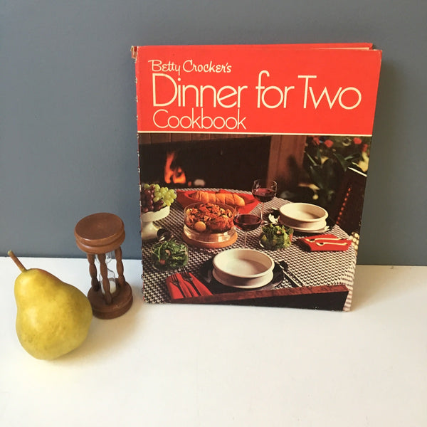 Betty Crocker's Dinner for Two Cookbook - 1973 third edition - hardcover with spiral binding - NextStage Vintage