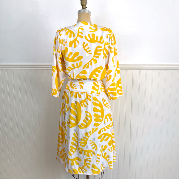 1980s silky wrap front dress by Billy Jack for Her - size small-medium - NextStage Vintage