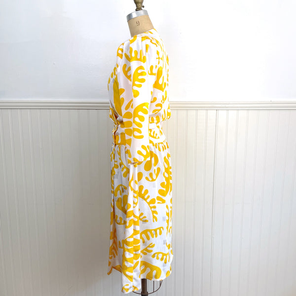 1980s silky wrap front dress by Billy Jack for Her - size small-medium - NextStage Vintage