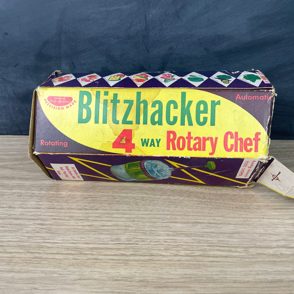 Vintage 1950s NEW-NEL Blitzhacker Automatic 4-way Rotary Chef Food