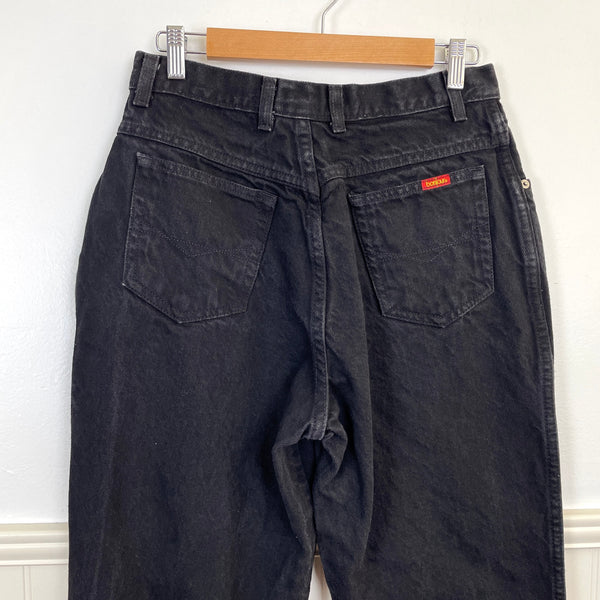 1980s vintage Bonjour high waisted black jeans - size 13/14 - NextStage Vintage