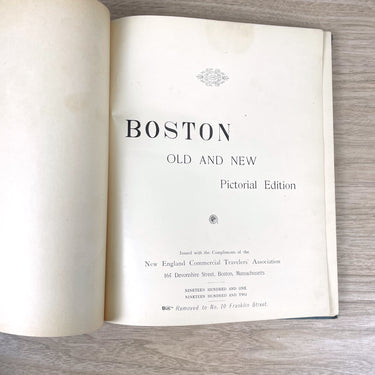 Boston Old and New - 1901-1902 book of photos and advertisements - NextStage Vintage