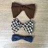 Three vintage clip on bow ties 1970s and 1950s - NextStage Vintage