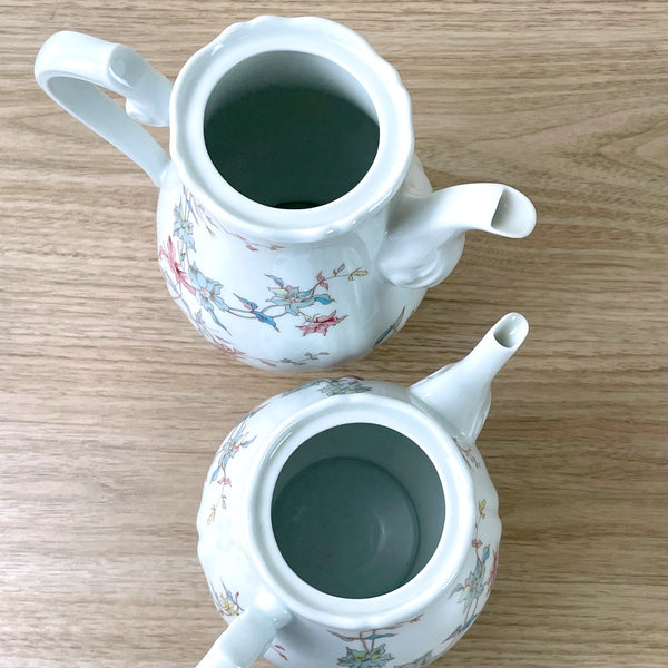 Georges Boyer floral coffee and tea set for 5 - vintage Limoges china - NextStage Vintage