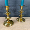Pair of brass candlesticks - 1980s vintage - NextStage Vintage