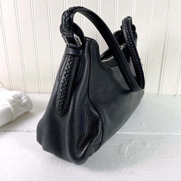 Brighton Samantha handbag - black leather - gently used - NextStage Vintage