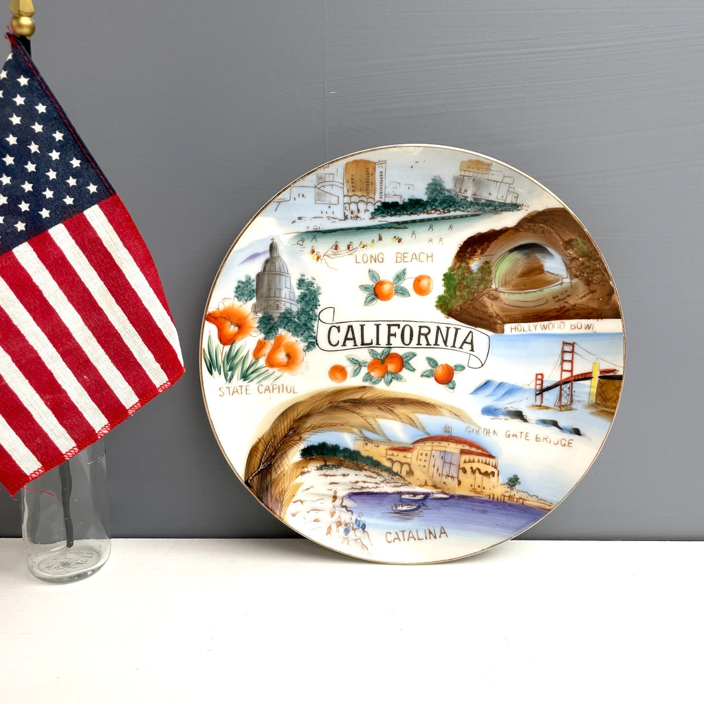 California state plate - 1950s vintage souvenir - NextStage Vintage