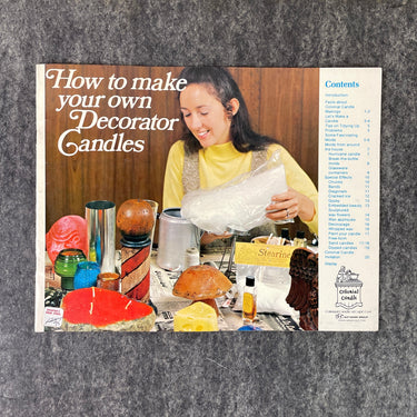 1970s candle making instruction booklets - vintage craft and decor - NextStage Vintage