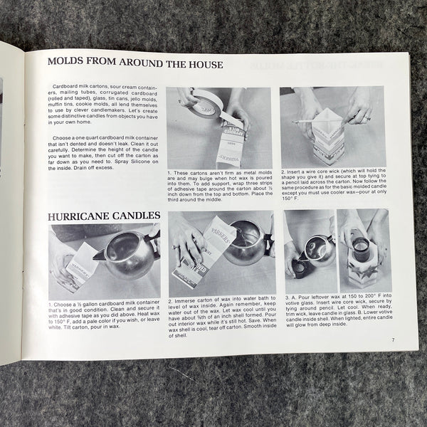 1970s candle making instruction booklets - vintage craft and decor - NextStage Vintage