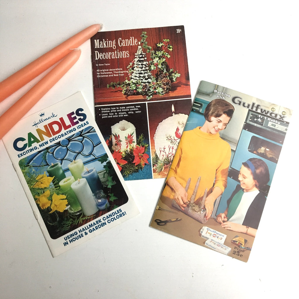Vintage candle making and decor booklets - 1960s and 1970s - NextStage Vintage