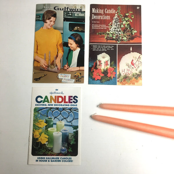 Vintage candle making and decor booklets - 1960s and 1970s - NextStage Vintage