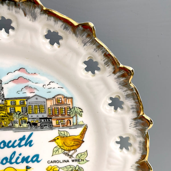 South Carolina souvenir state plate - 1990s vintage - NextStage Vintage