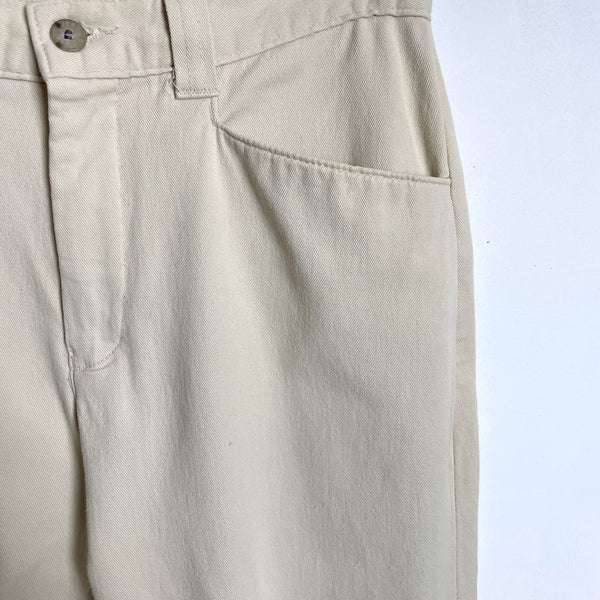 1980s high waisted Lee Casuals jeans - vintage light khakis size 8 long - NextStage Vintage