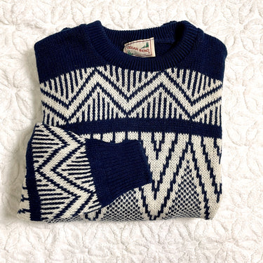 90s wool blend nordic pullover sweater - NWT - size large - NextStage Vintage