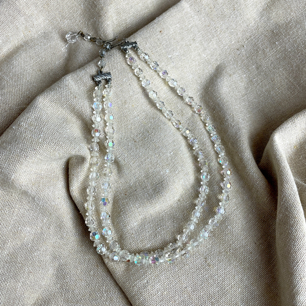 Vintage Crystal Necklace for Bride Vintage Wedding Jewelry 1940s Aurora  Borealis Necklace Rockabilly Gift for Her Mid Century - Etsy | Vintage  wedding jewelry, Jewelry inspiration, Bridal necklace