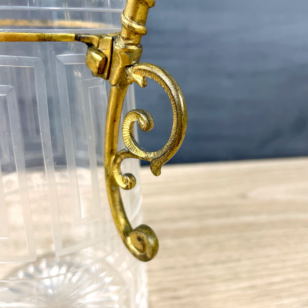 Greek Key cut glass fancy claret jug - 1920s vintage - NextStage Vintage