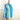 1980s Alex Colman aqua blue spiral striped print blouse - size XL - NextStage Vintage