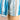 1980s Alex Colman aqua blue spiral striped print blouse - size XL - NextStage Vintage