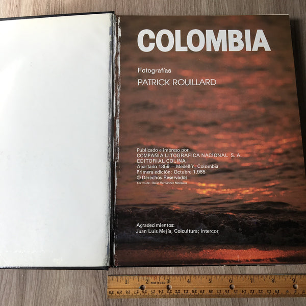 Colombia - photographs by Patrick Rouillard - 1985 first edition - NextStage Vintage